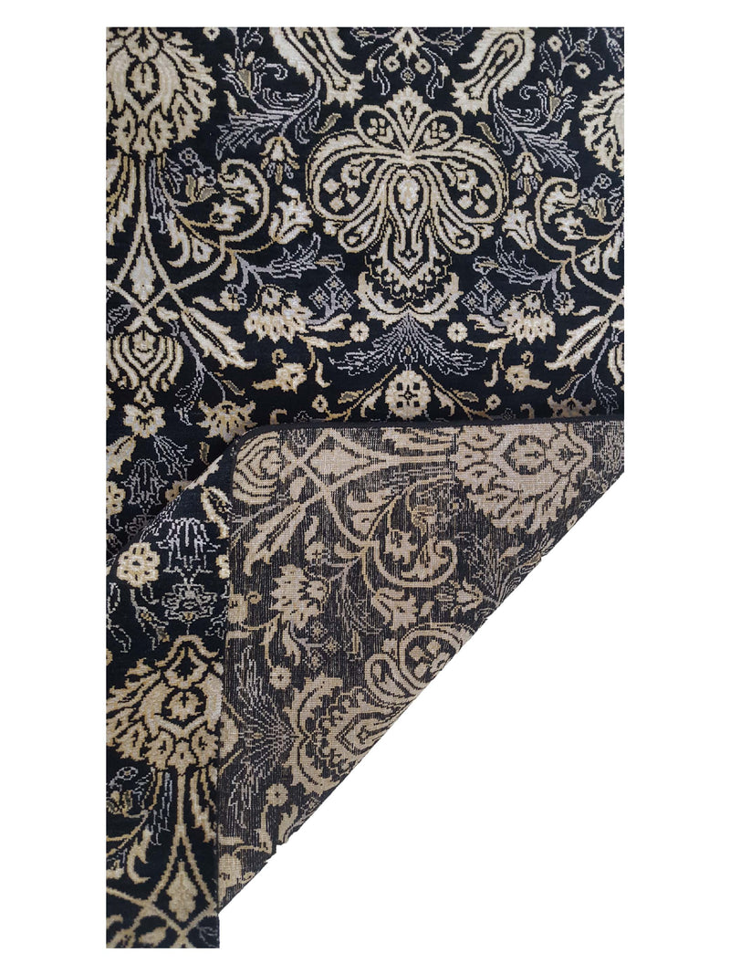 Pacific Venus 14589 Black Black Transitional Hand Knotted Rug
