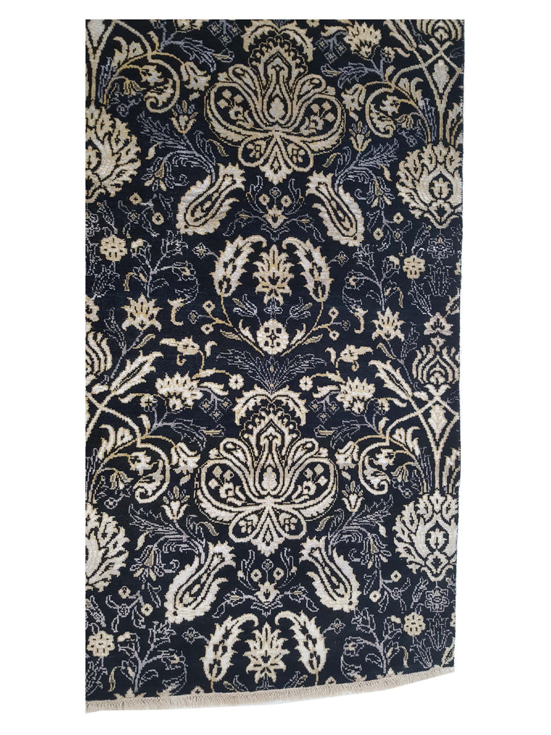 Pacific Venus 14589 Black Black Transitional Hand Knotted Rug