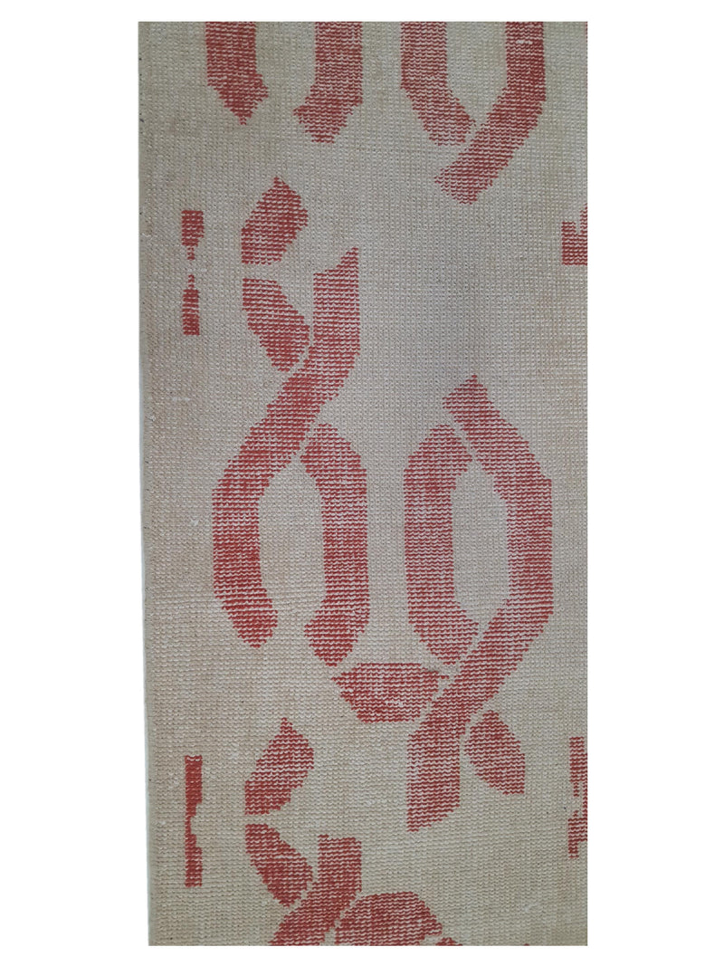 Pacific Water Colors 14620 Red Ivory Modern Hand Knotted Rug