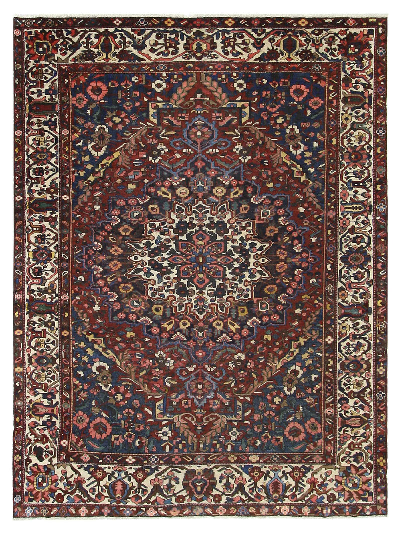 Pacific Bakhtiyari Burgundy Ivory Traditional
