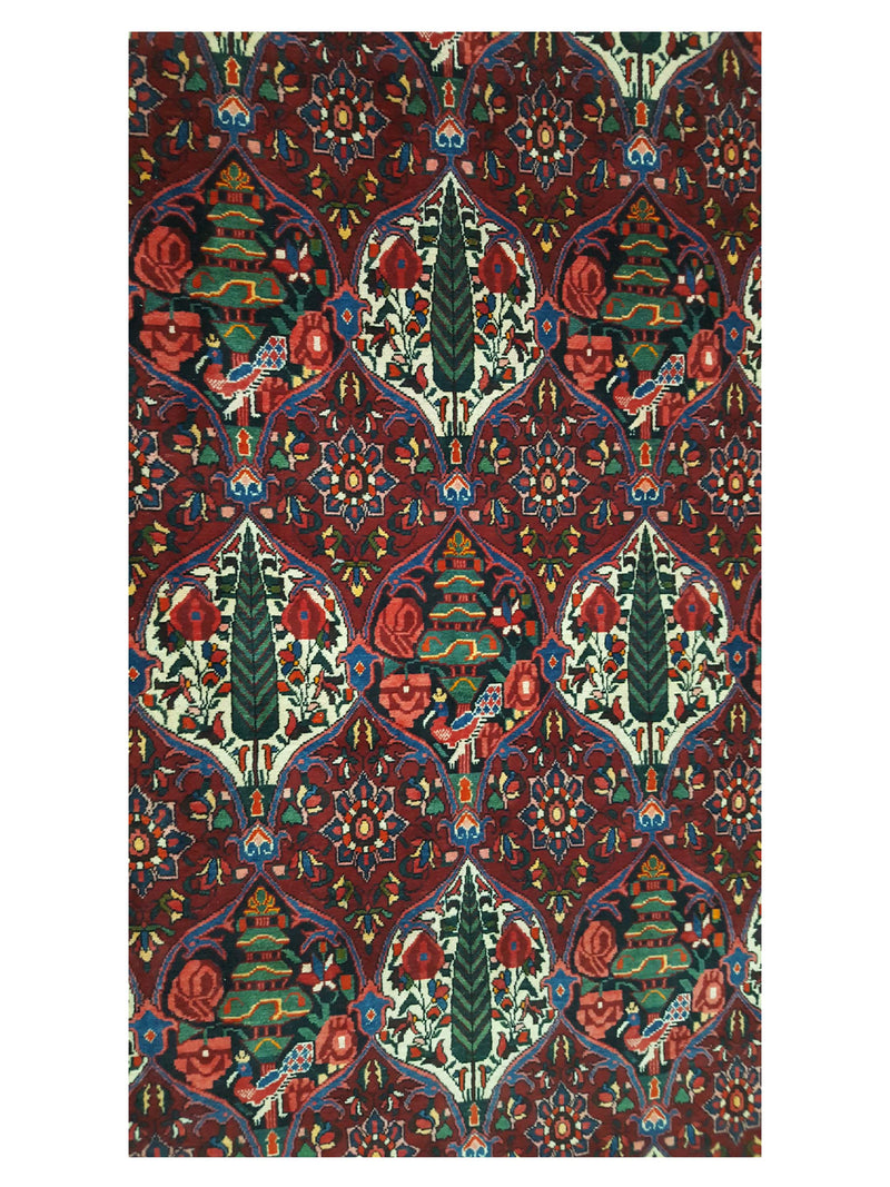 Pacific Bakhtiyari 14735 Burgundy Multi Traditional Hand Knotted Rug