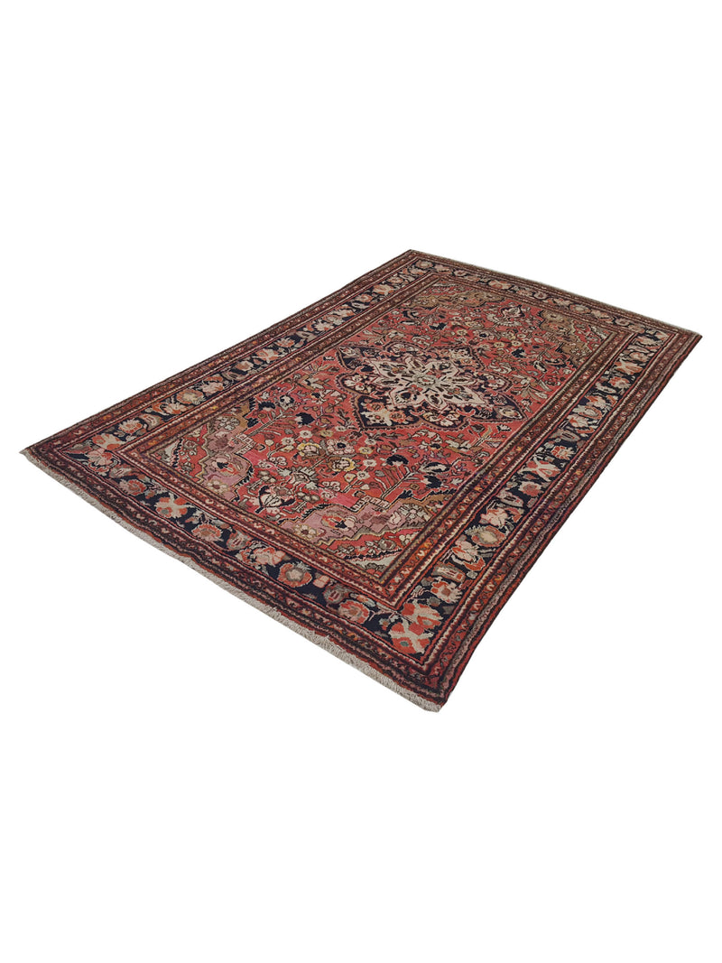 Pacific Lilian 14774 Red Black Traditional Hand Knotted Rug