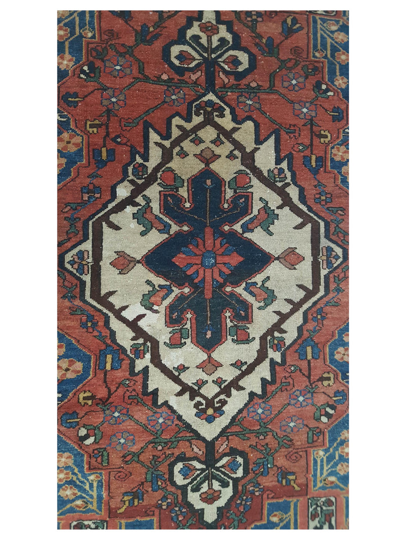 Pacific Bakhtiyari 14776 Brown Ivory Traditional Hand Knotted Rug
