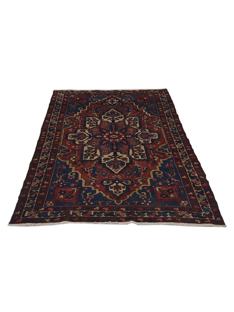Pacific Bakhtiyari 14777 Red Beige Traditional Hand Knotted Rug