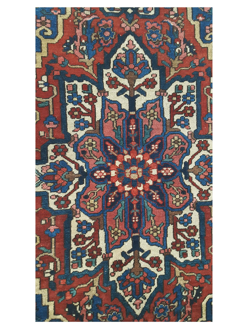 Pacific Bakhtiyari 14777 Red Beige Traditional Hand Knotted Rug