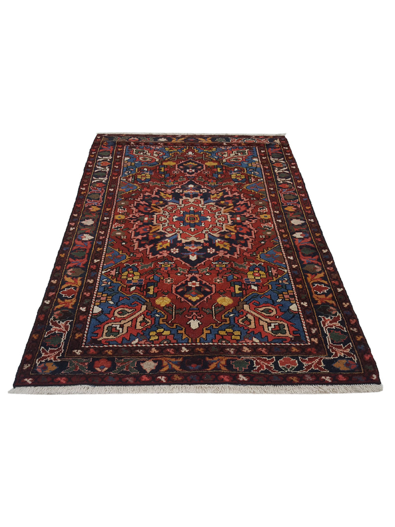 Pacific Bakhtiyari 14783 Red Blue Traditional Hand Knotted Rug