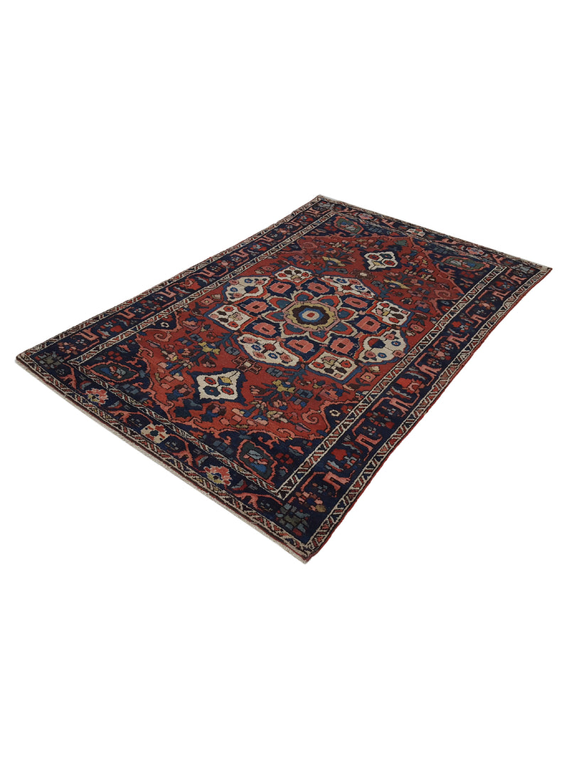 Pacific Bakhtiyari 14790 Red Black Traditional Hand Knotted Rug