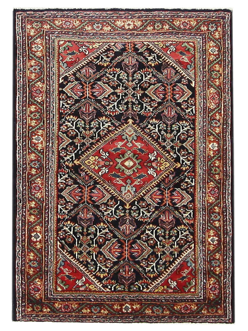 Pacific Mahal Black Red Traditional