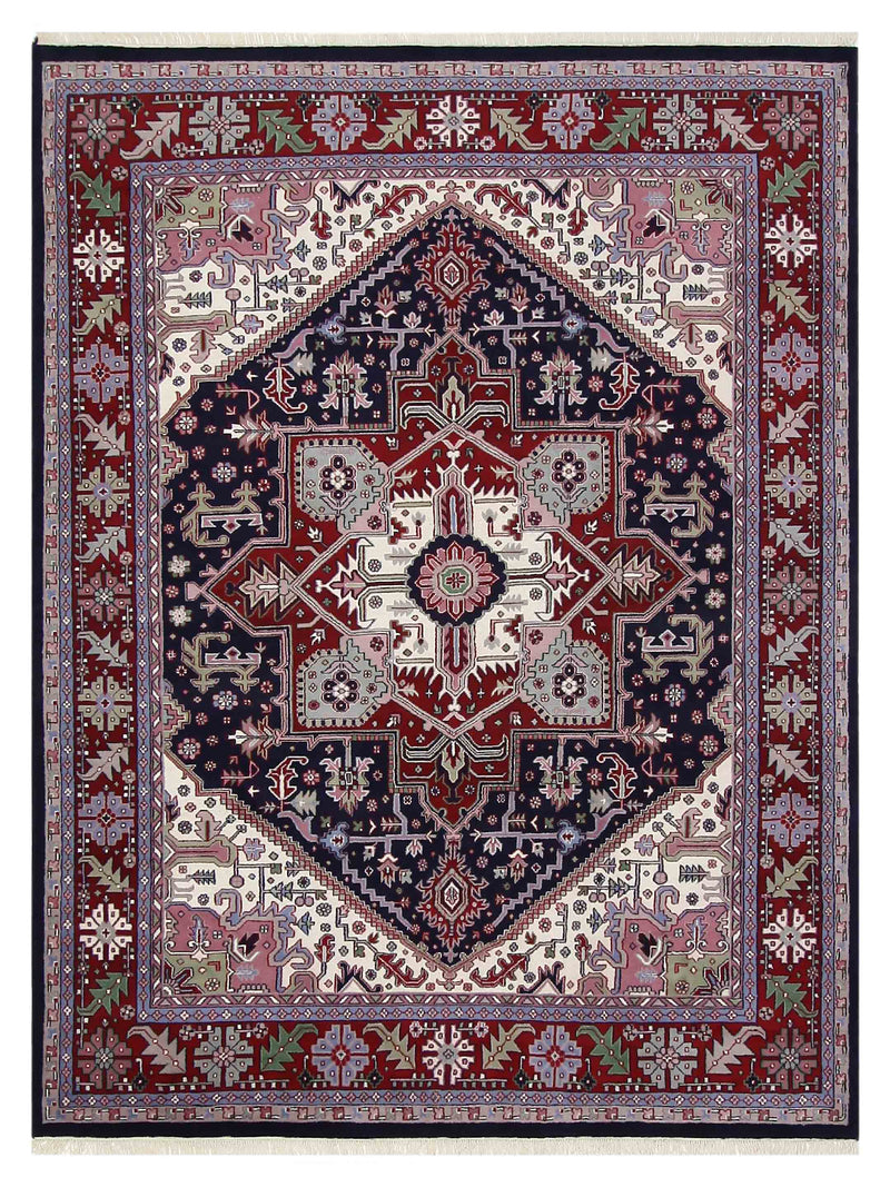 Pacific Heriz-In Blue Red Traditional