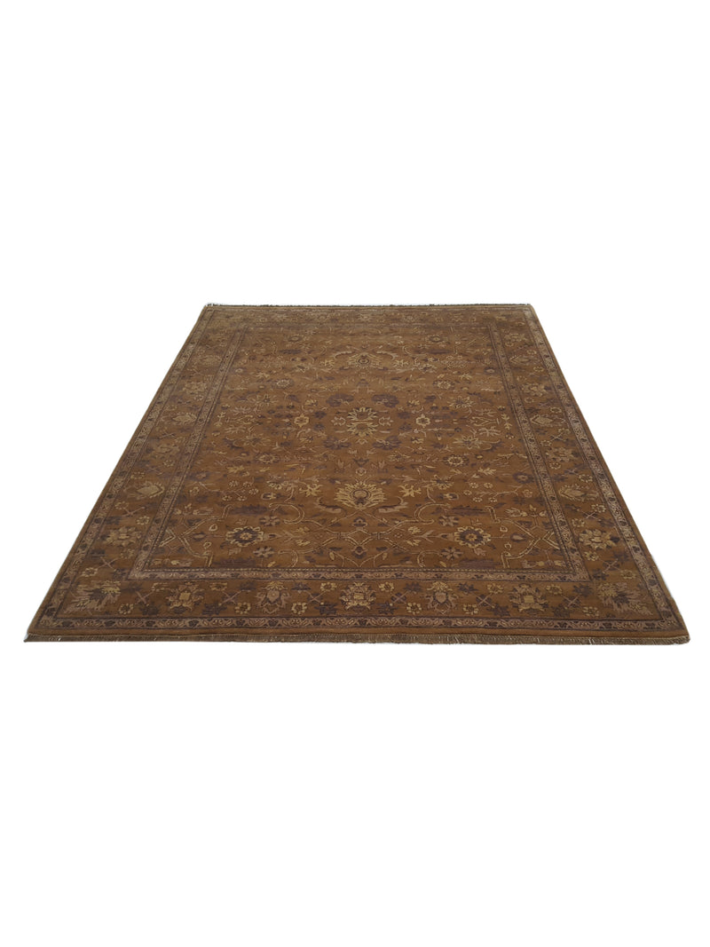Pacific Maharaja 16230 Gold Gold Traditional Hand Knotted Rug