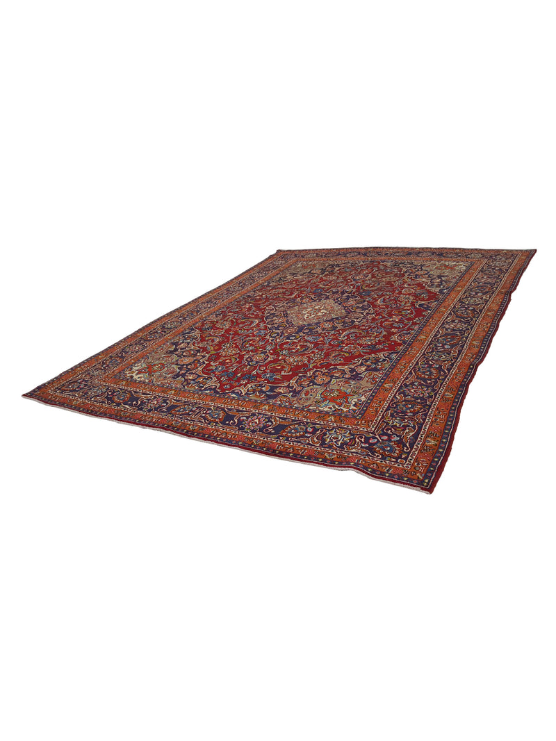 Pacific Mashad 16444 Red Navy Traditional Semi Antique Rug