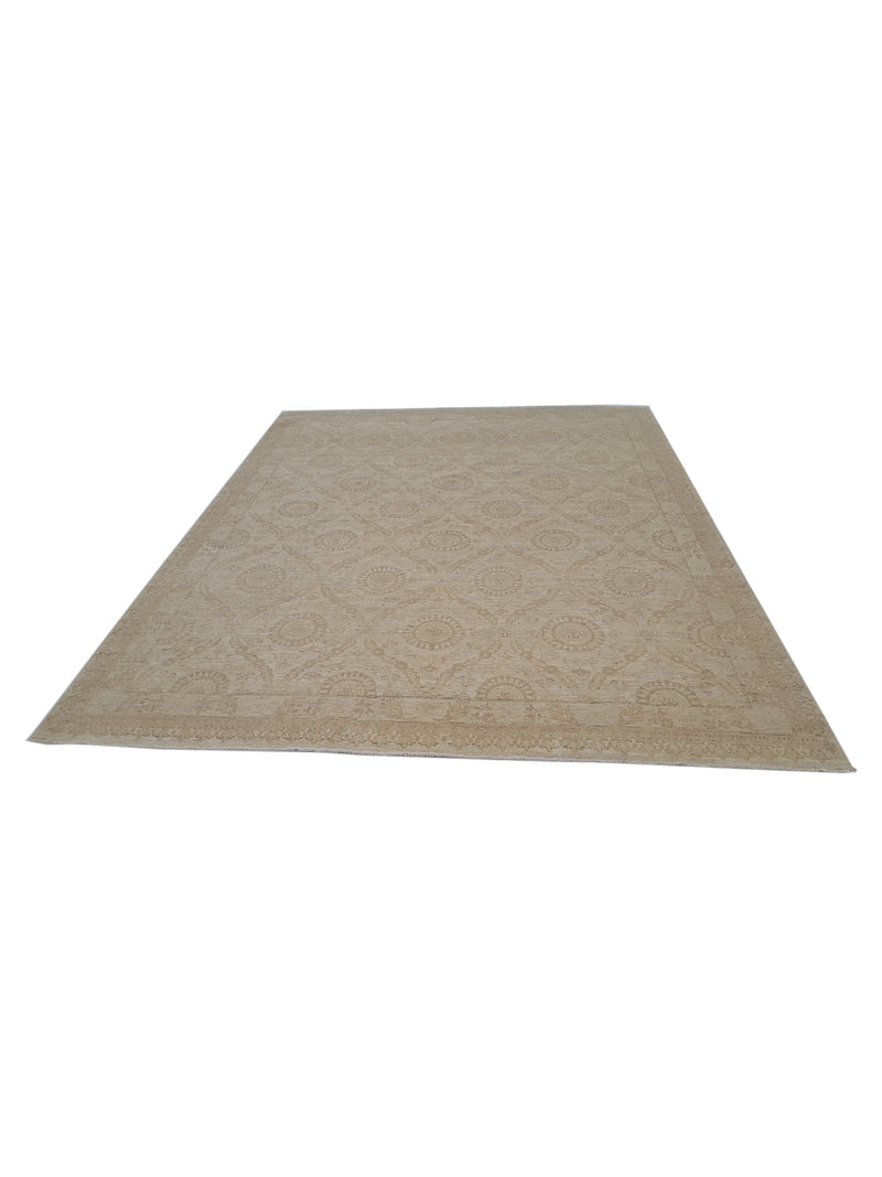 Pacific Tabriz-Pk 16648 Beige Beige Transitional Hand Knotted Rug