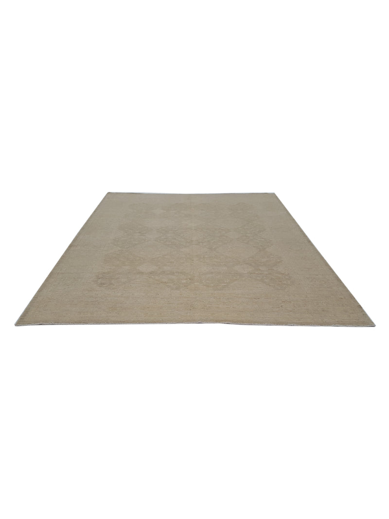Pacific Tabriz-Pk 16649 Beige Beige Transitional Hand Knotted Rug