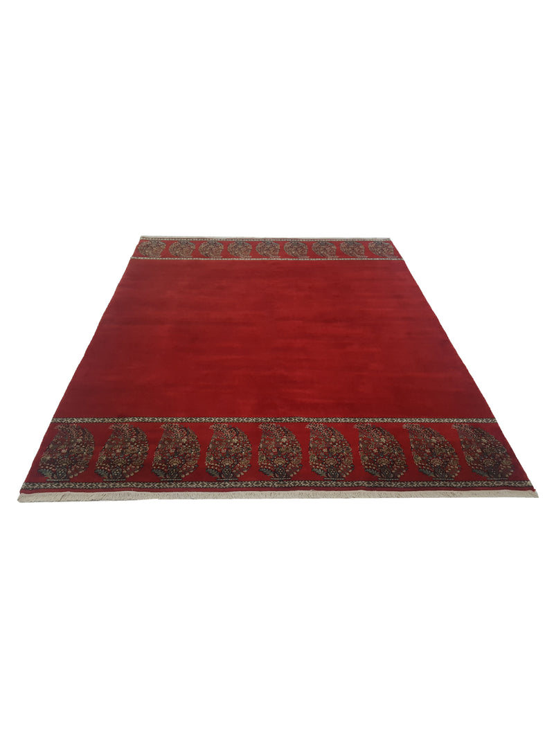 Pacific Paisley 16698 Red Multi Modern Hand Knotted Rug