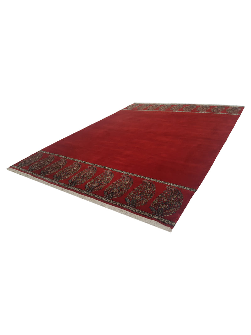Pacific Paisley 16698 Red Multi Modern Hand Knotted Rug
