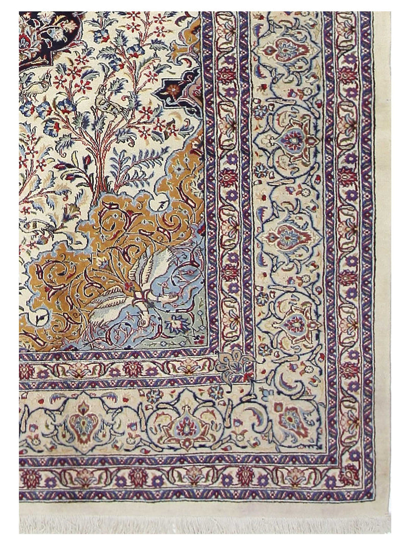 Pacific Mashad 16711 Ivory Traditional Semi Antique Rug