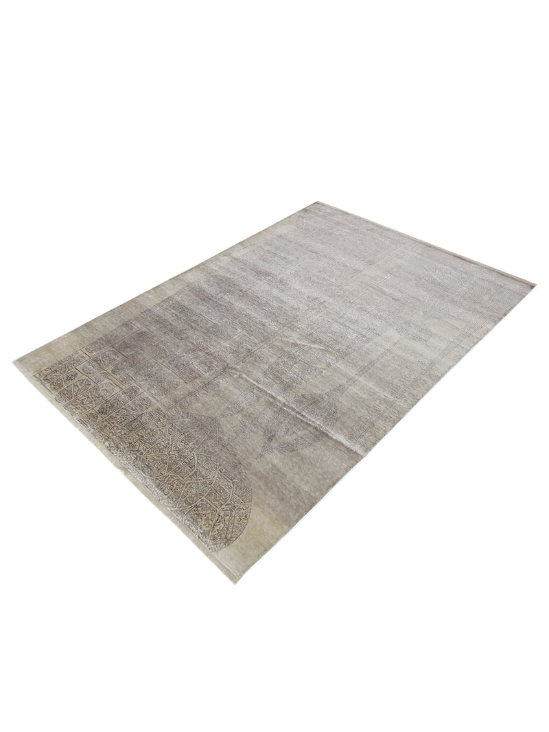 Pacific Visalia 16739 Beige Beige Transitional Hand Knotted Rug