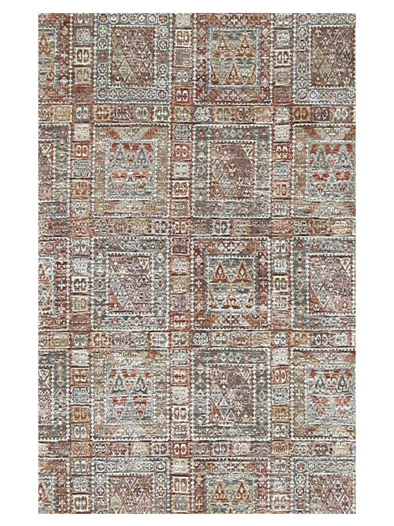 Pacific Baltimore 16746 Rust Grey Traditional Hand Knotted Rug