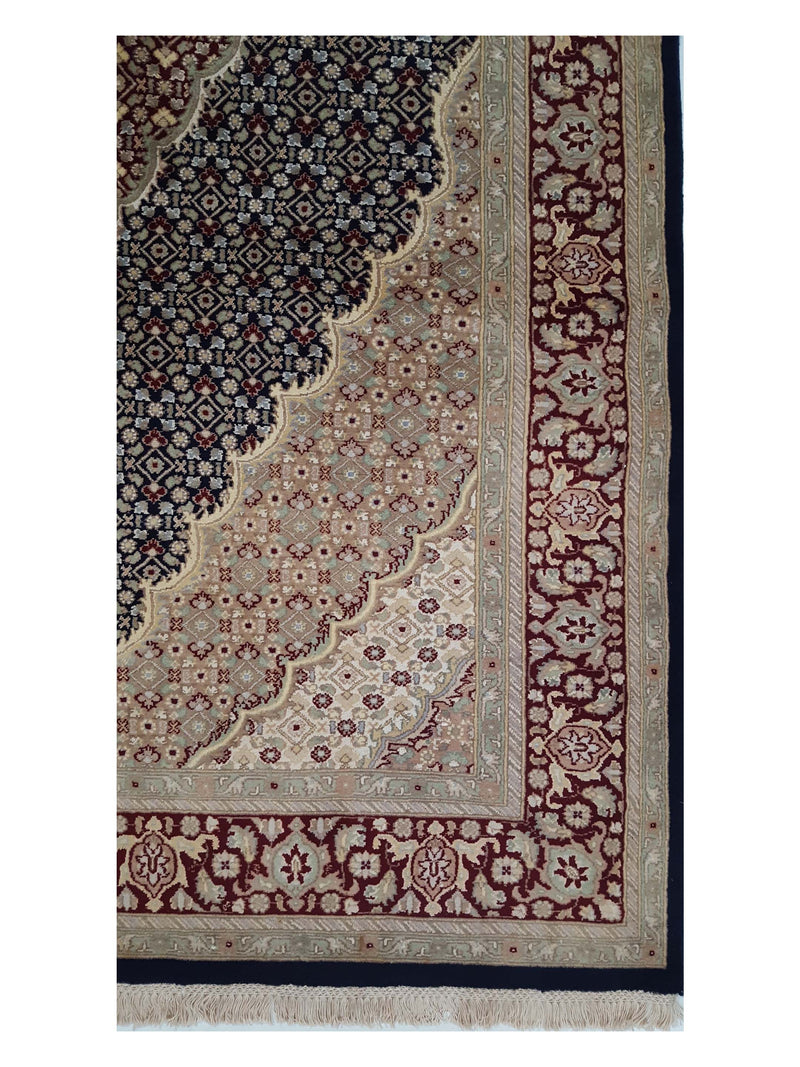 Pacific Tabriz-Pk 17057 Navy Red Traditional Hand Knotted Rug