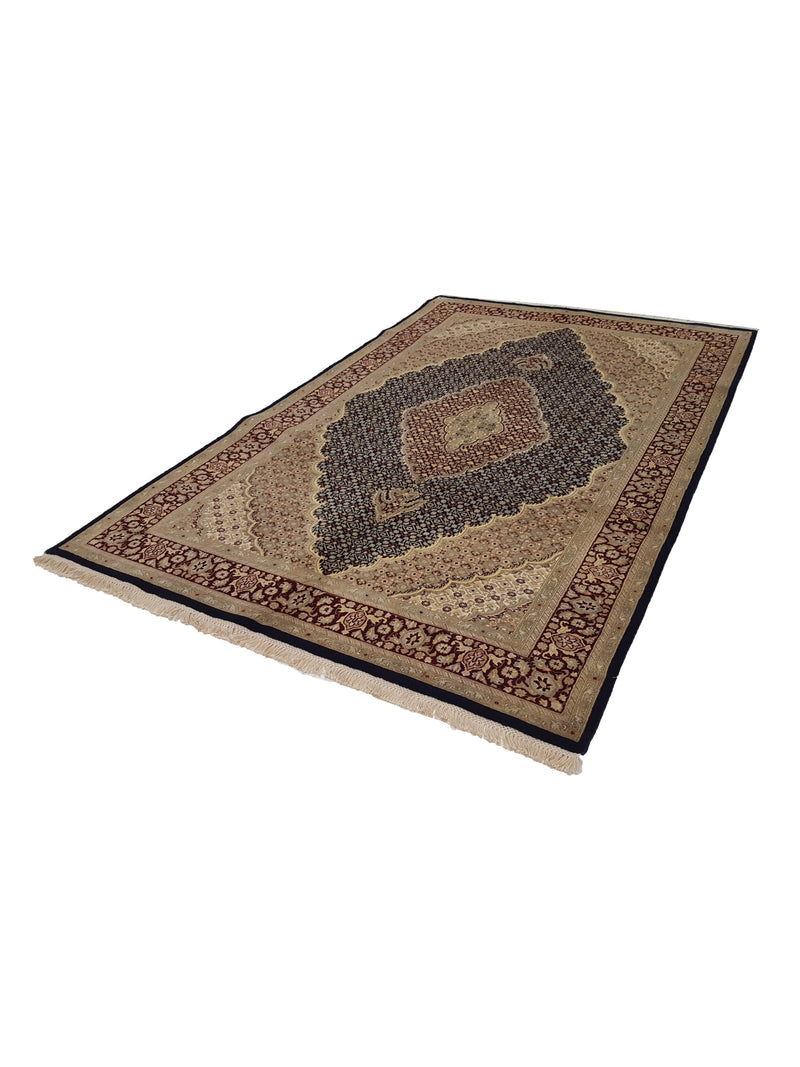 Pacific Tabriz-Pk 17057 Navy Red Traditional Hand Knotted Rug