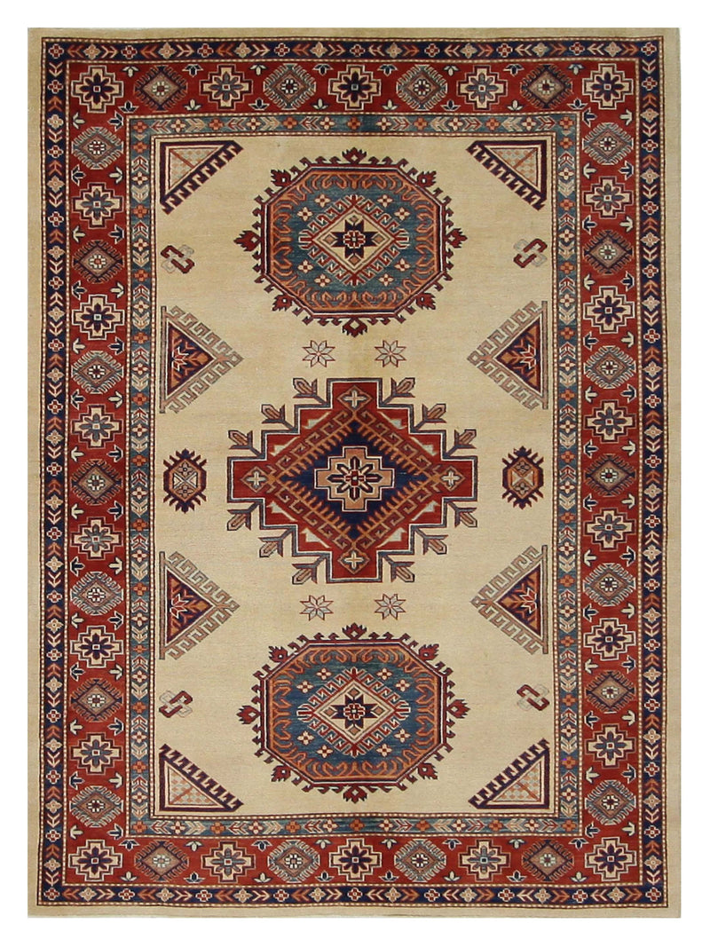Pacific Kazak Beige Red Traditional