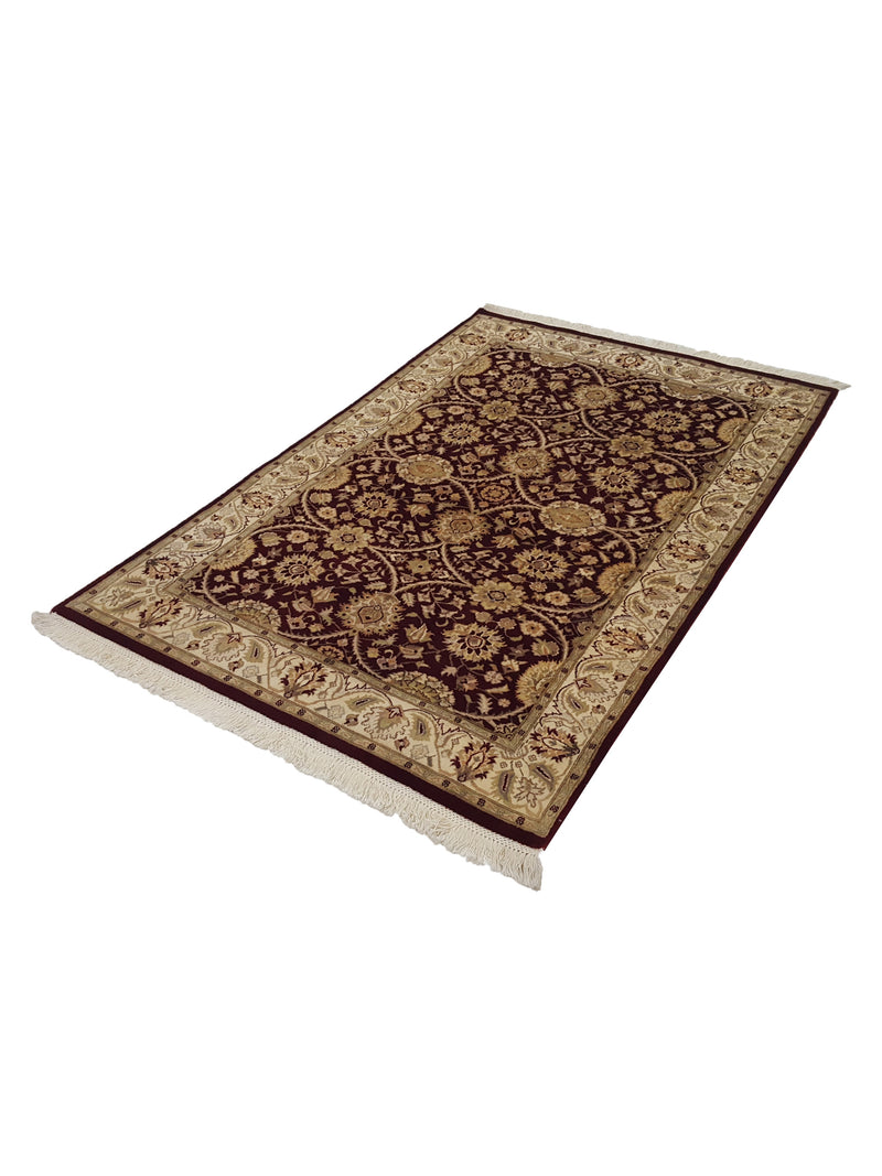 Pacific Tabriz-Pk 17101 Red Ivory Traditional Hand Knotted Rug