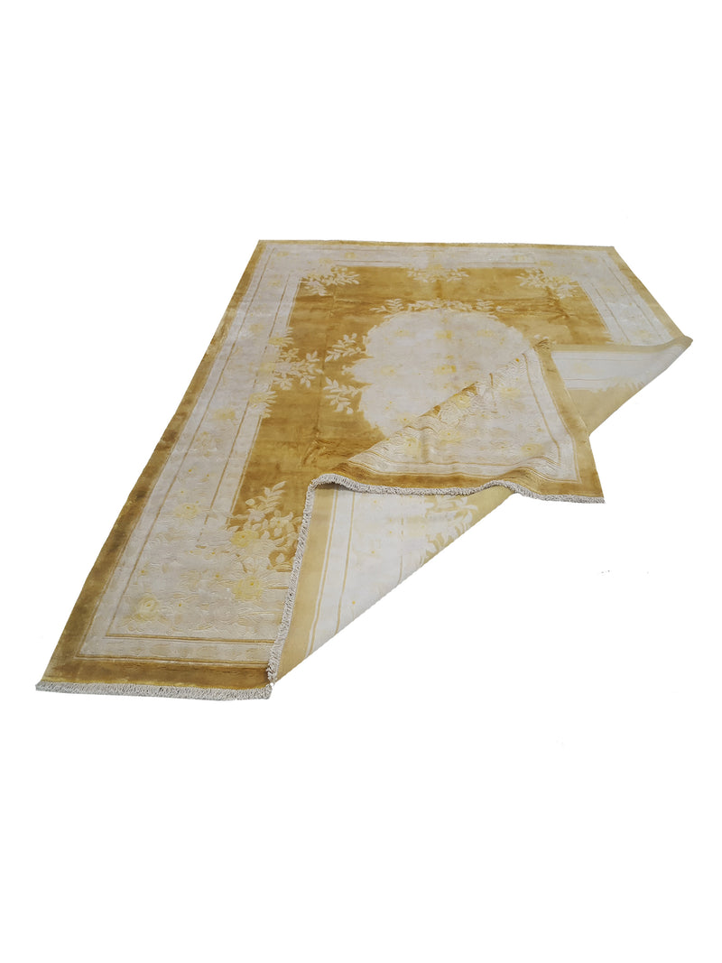 Pacific Peking 17112 Yellow Ivory Transitional Hand Knotted Rug