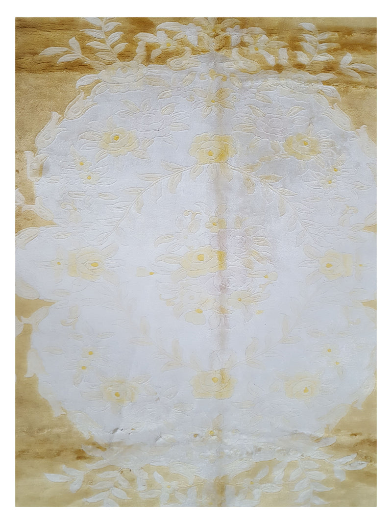 Pacific Peking 17112 Yellow Ivory Transitional Hand Knotted Rug