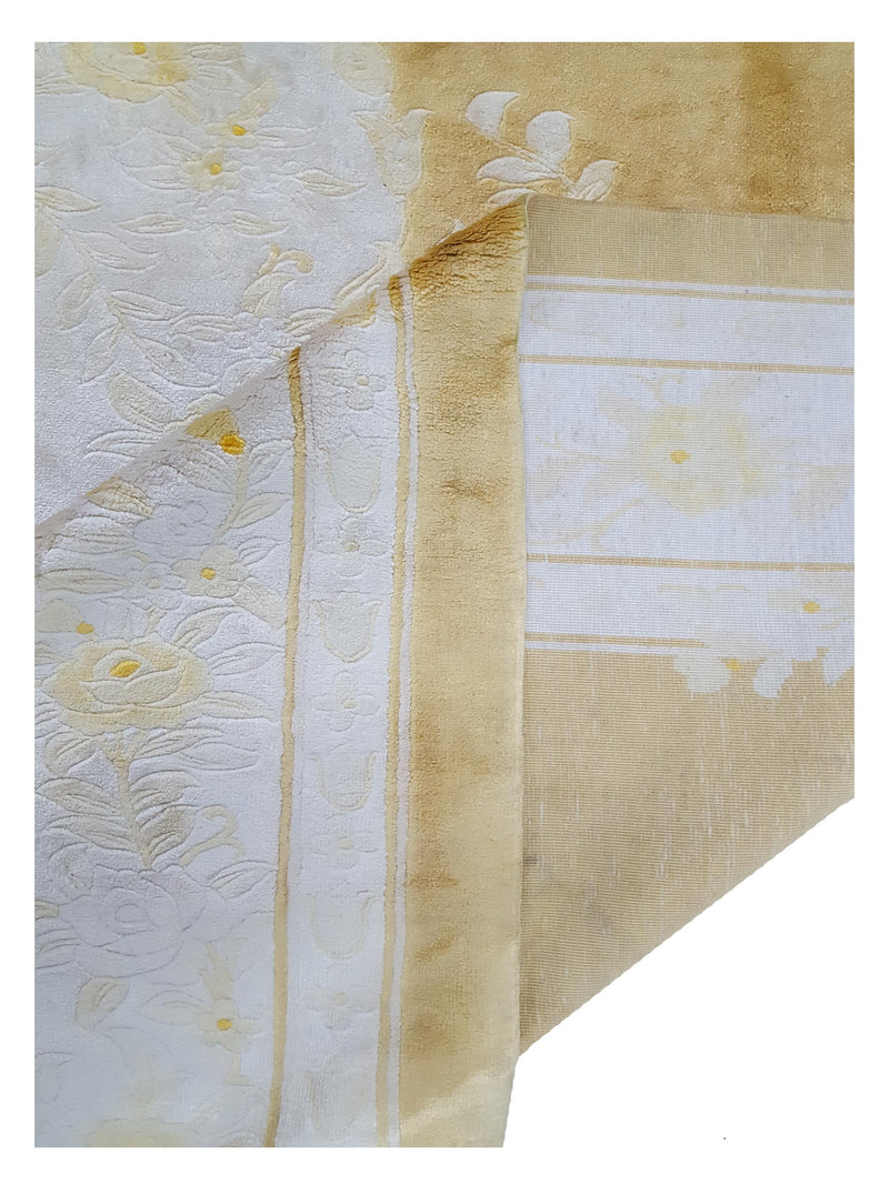 Pacific Peking 17112 Yellow Ivory Transitional Hand Knotted Rug