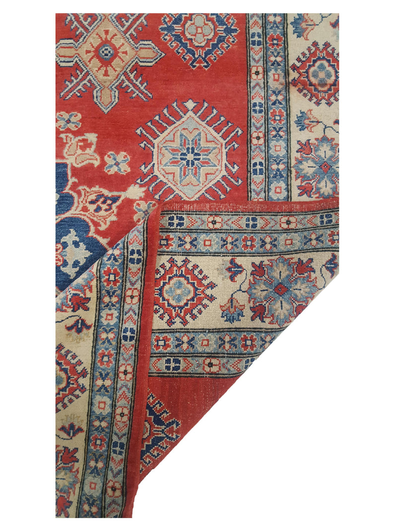 Pacific Kazak 17137 Red Ivory Traditional Hand Knotted Rug