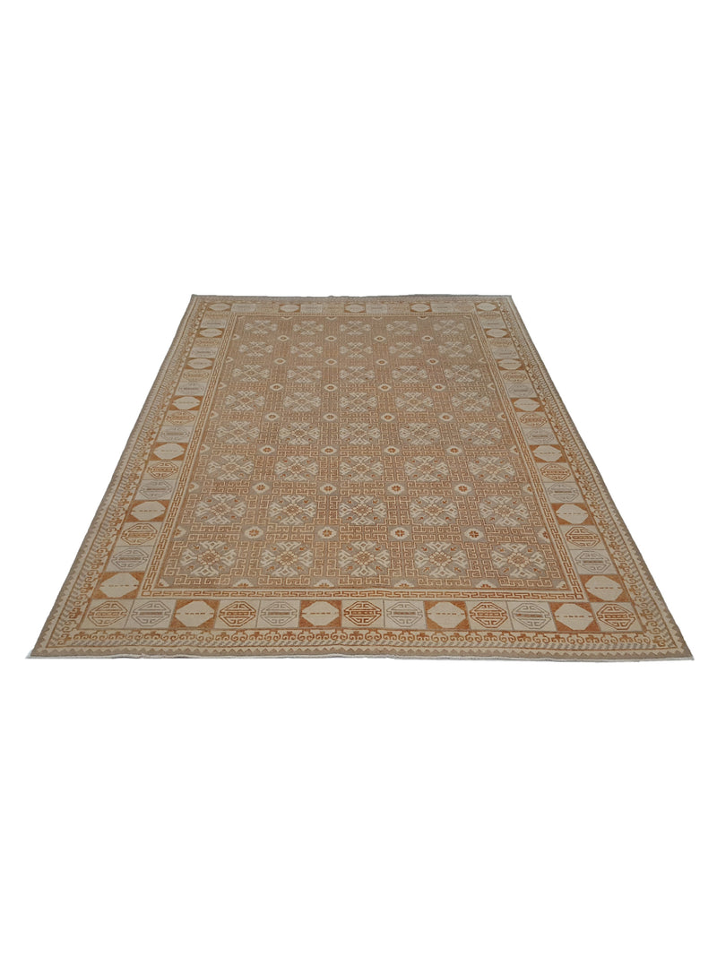 Pacific Khotan 17170 Grey Brick Transitional Hand Knotted Rug