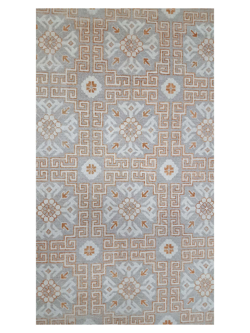 Pacific Khotan 17170 Grey Brick Transitional Hand Knotted Rug