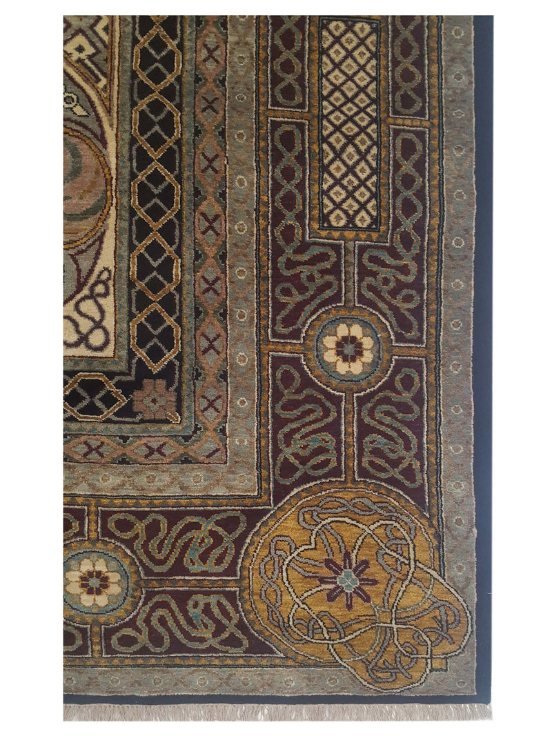 Pacific Jackson 17305 Black Multi Traditional Hand Knotted Rug