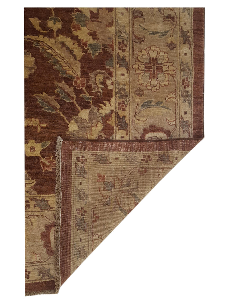 Pacific Ziegler 17316 Brown Beige Transitional Hand Knotted Rug