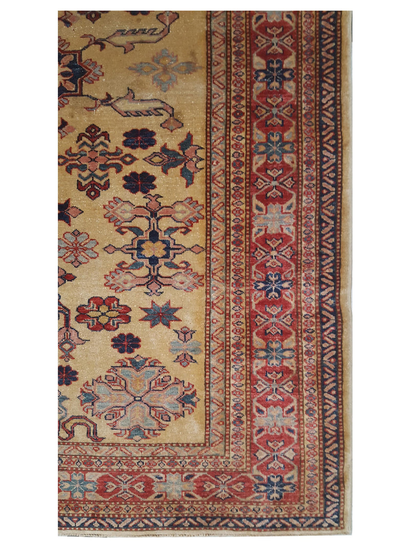Pacific Kazak 17320 Ivory Rust Traditional Hand Knotted Rug