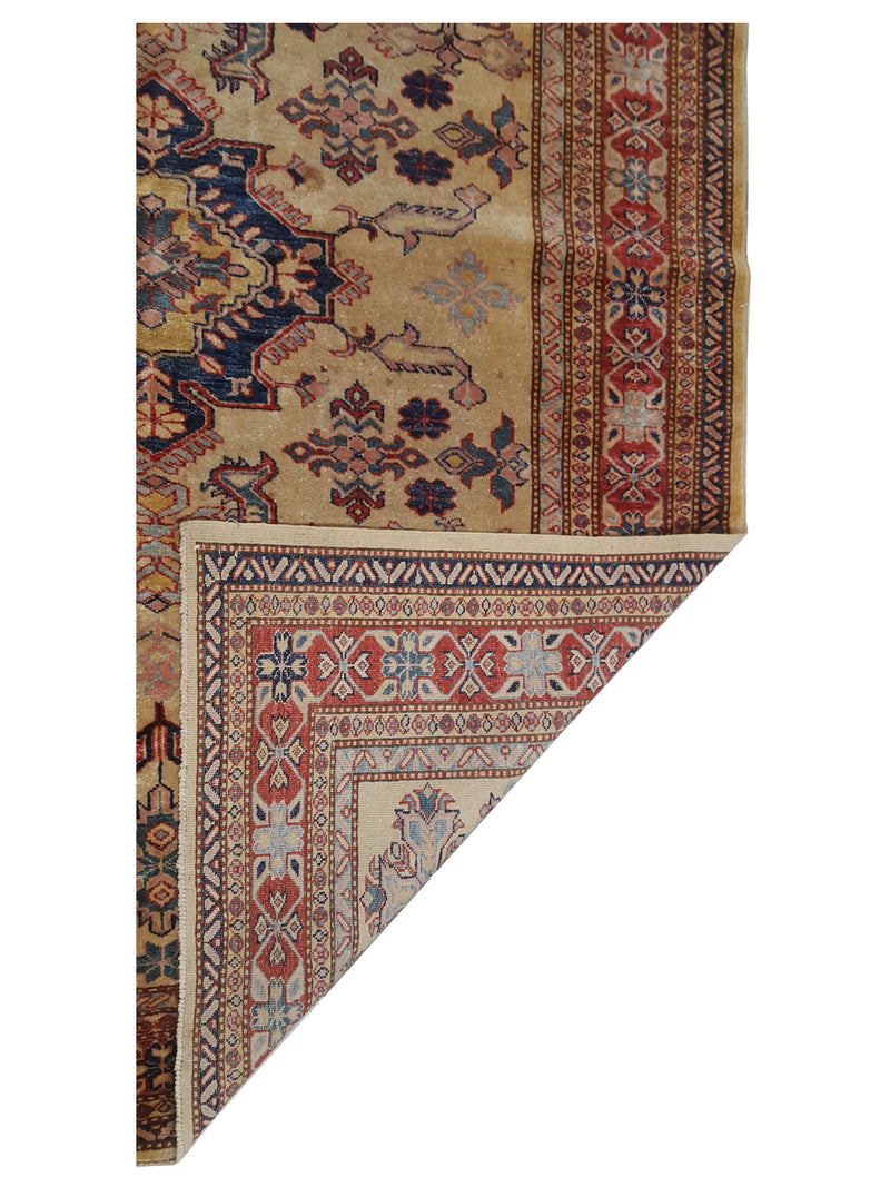 Pacific Kazak 17320 Ivory Rust Traditional Hand Knotted Rug