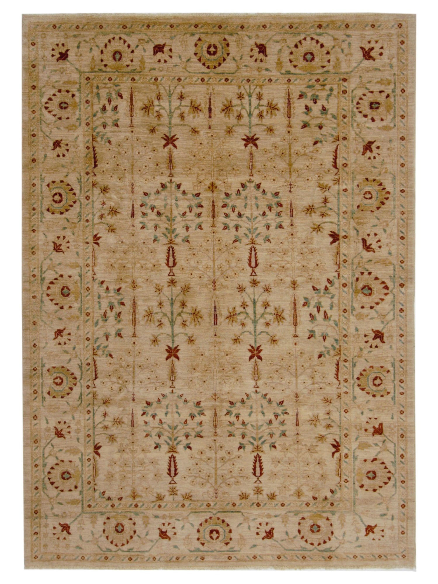 Pacific Ziegler Beige Beige Transitional