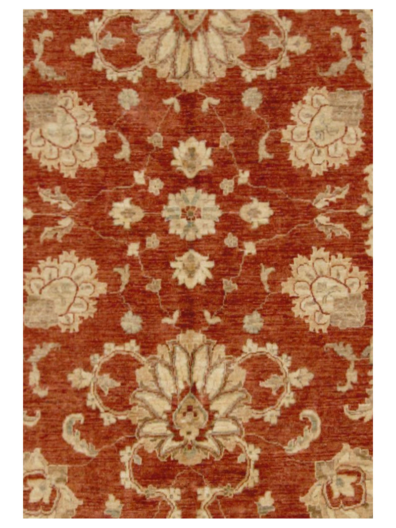 Pacific Ziegler 17322 Rust Beige Transitional Hand Knotted Rug