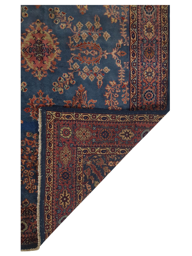 Pacific Herati 17335 Blue Taupe Traditional Hand Knotted Rug