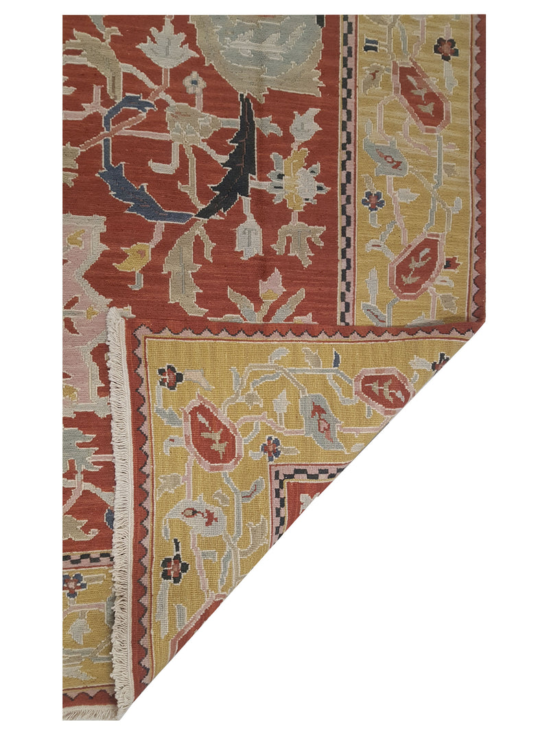 Pacific Summak 17337 Orange Gold Traditional Hand Knotted Rug
