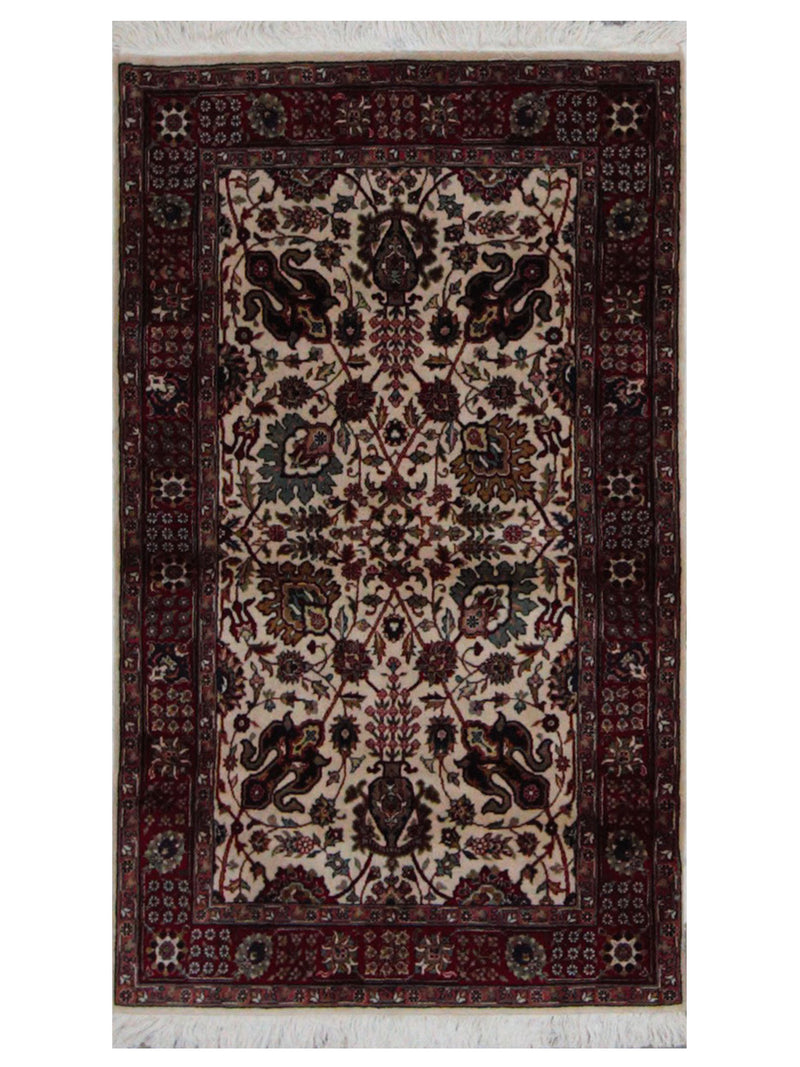 Pacific Tabriz Ivory Burgundy Traditional
