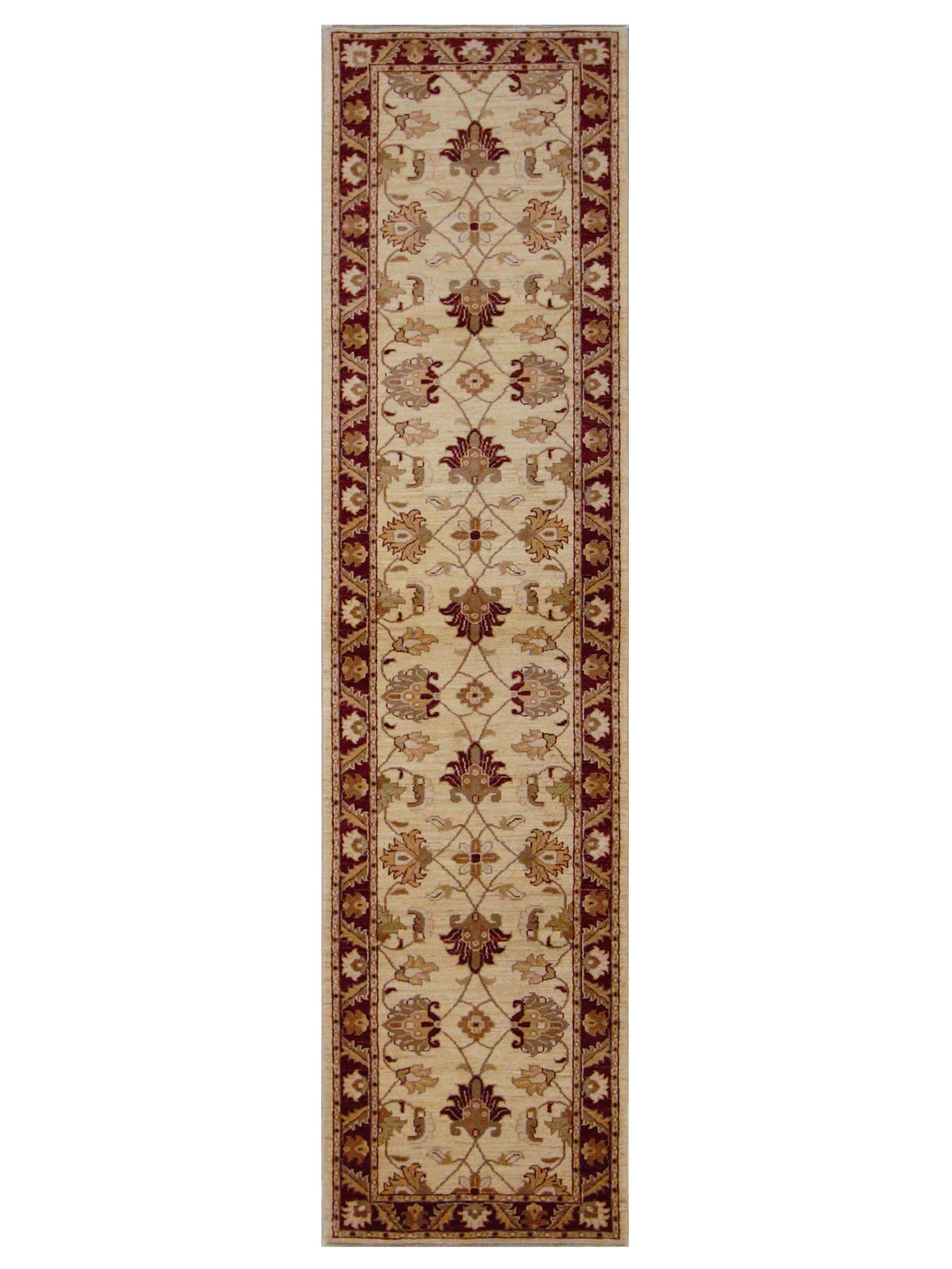 Pacific Ziegler Ivory Burgundy Transitional