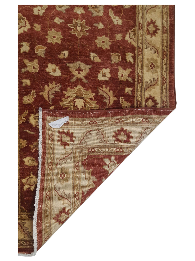 Pacific Ziegler 17352 Rust Beige Transitional Hand Knotted Rug