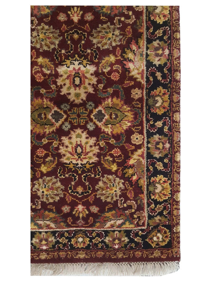 Pacific Herati 17354 Red Black Transitional Hand Knotted Rug