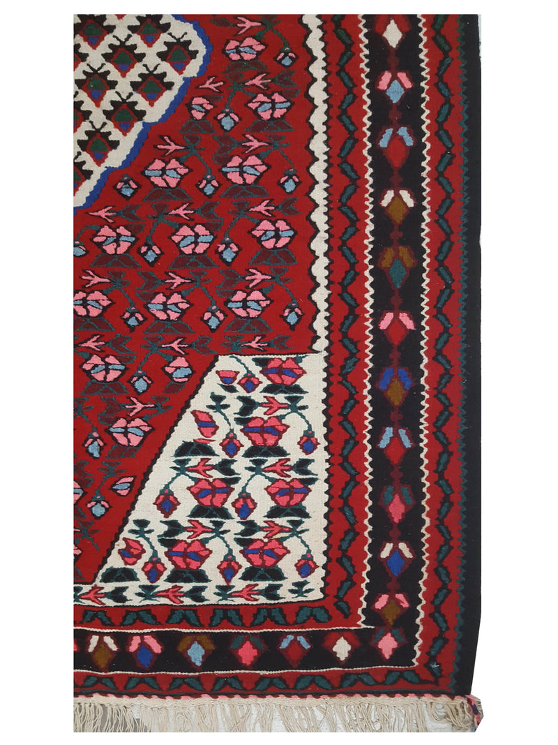 Pacific Summak 17359 Ivory Red Traditional Hand Knotted Rug
