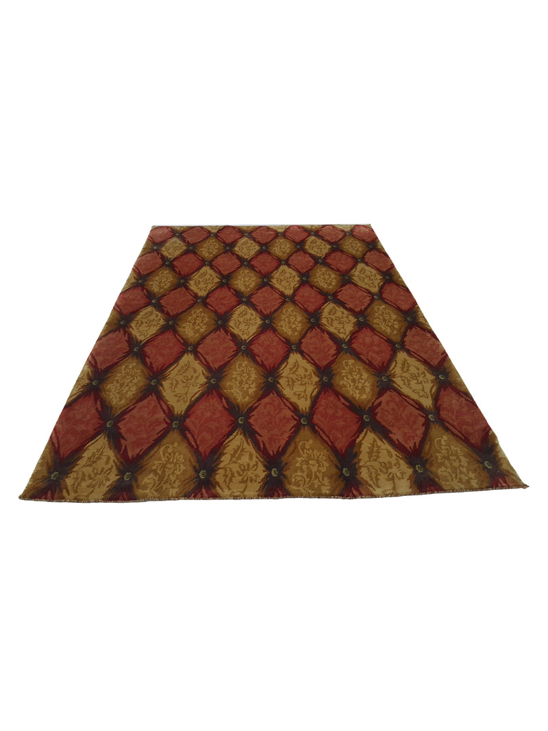 Pacific Gouri Ganga 27107 Multi Gold Modern Hand Knotted Rug