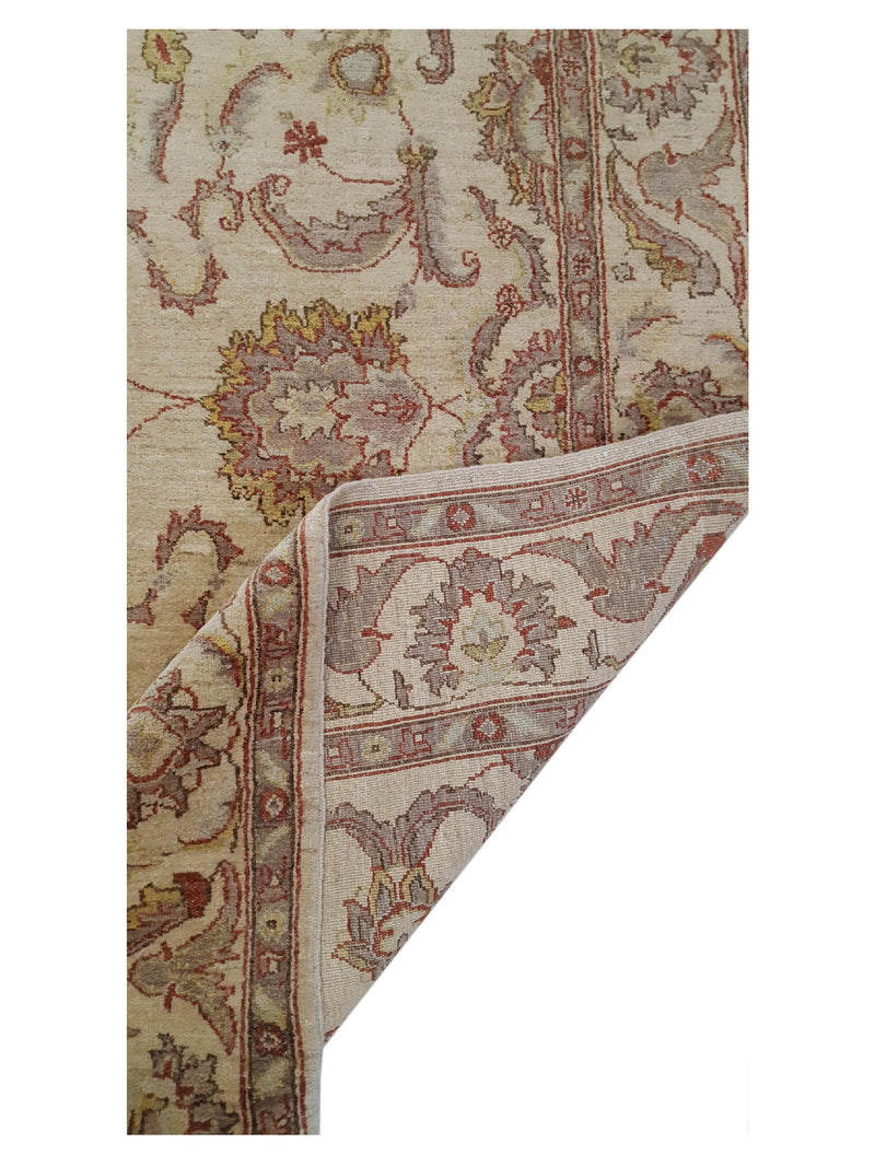 Pacific Ziegler 27523 Ivory Ivory Transitional Hand Knotted Rug