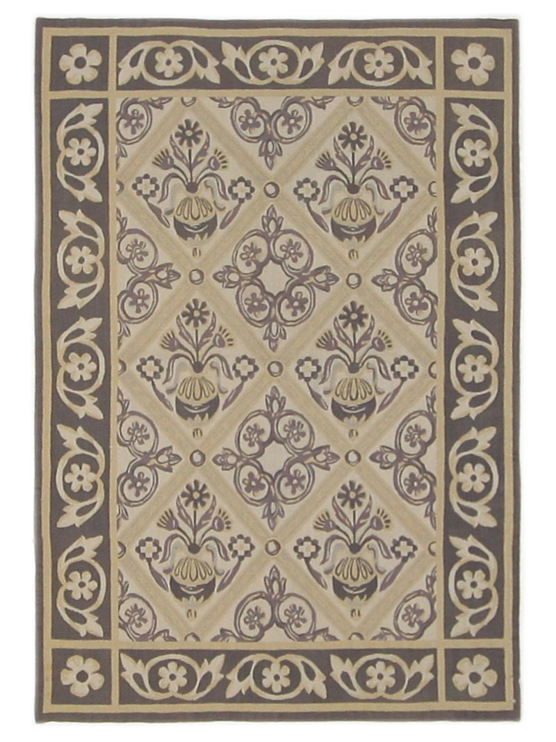 Pacific Aubusson Beige Grey Tapestry