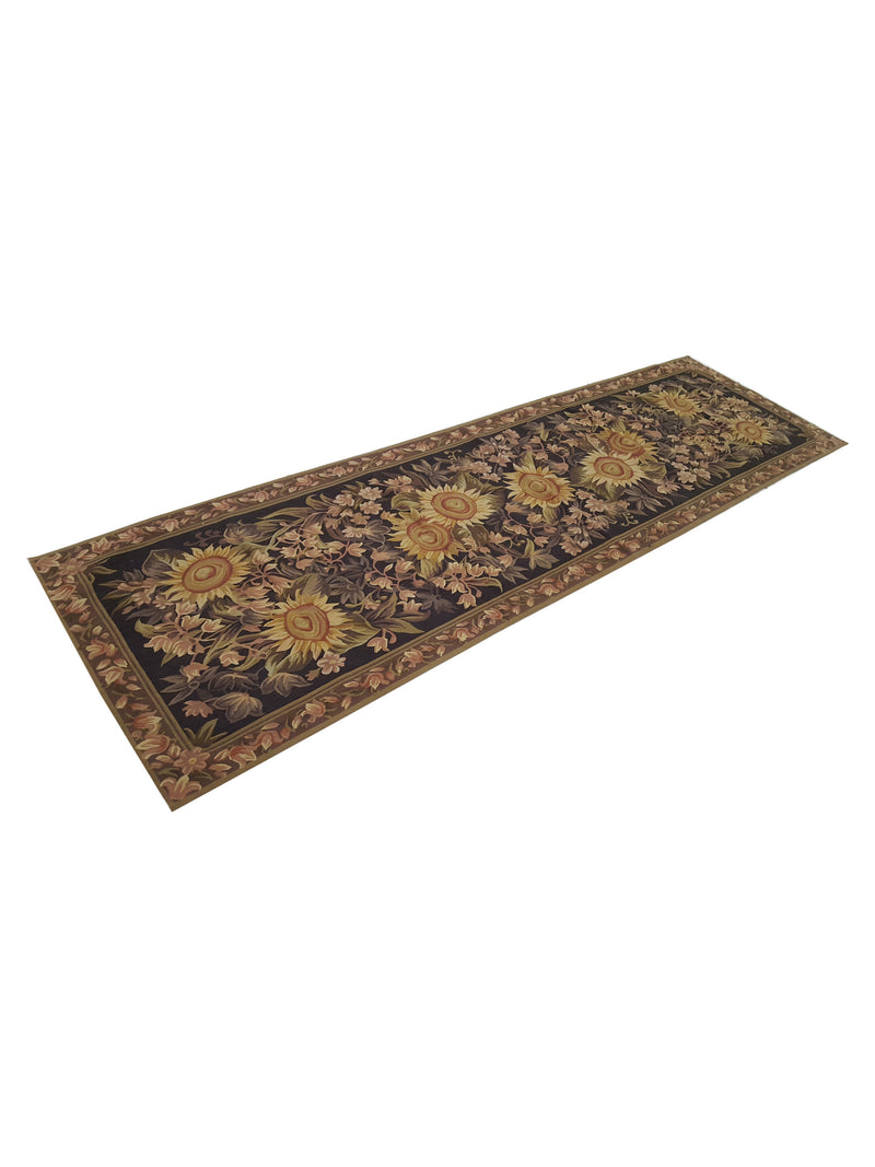 Pacific Aubusson 27586 Charcoal Lt.Brown Tapestry Hand Knotted Rug