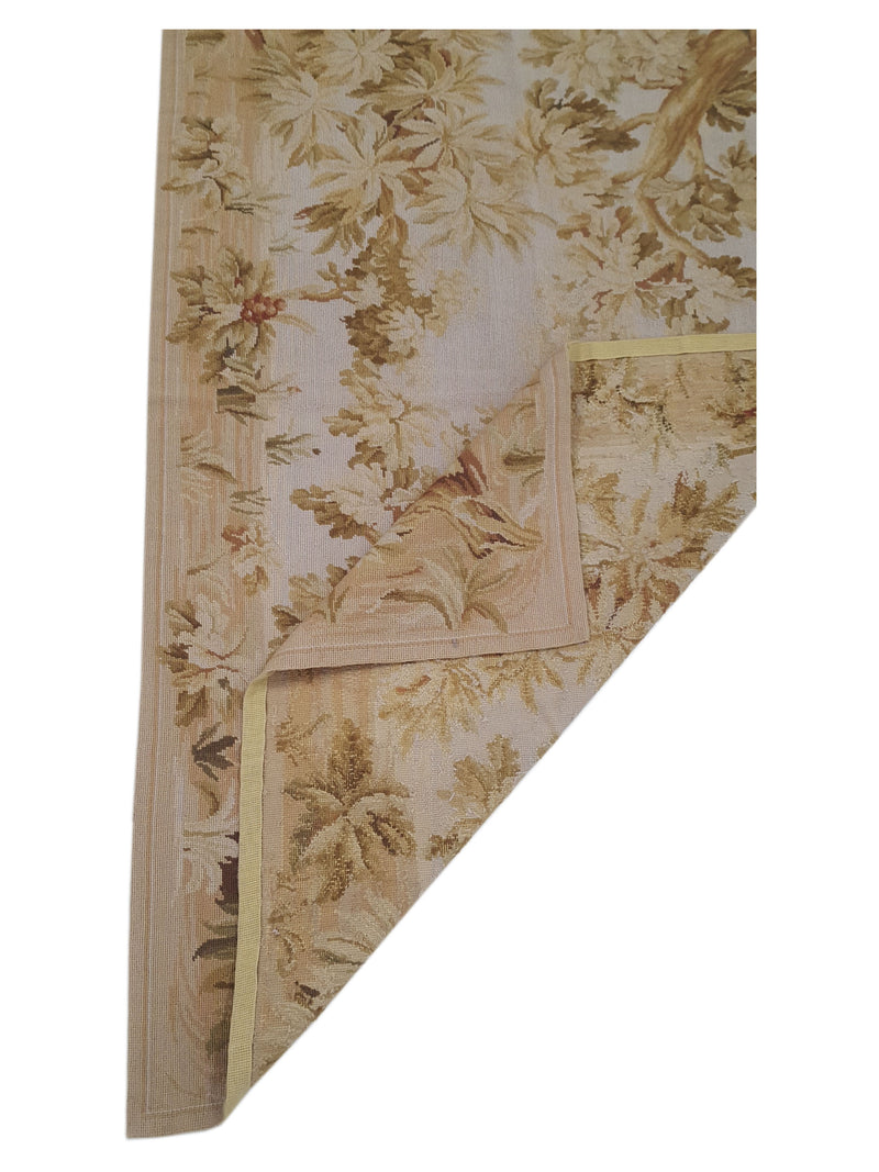 Pacific Needle Point 27760 Beige Beige Tapestry Needle Point Rug